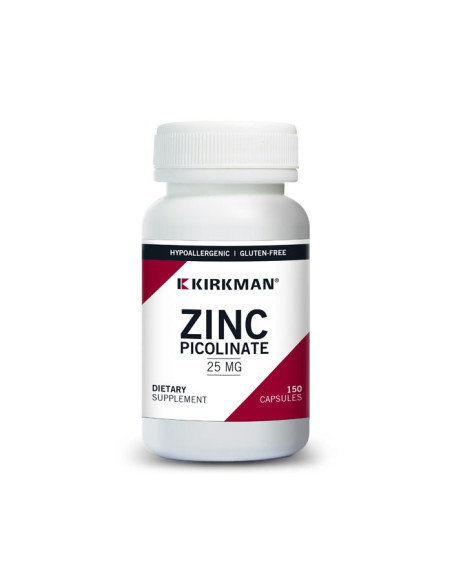 Zinc Picolinate 25 mg - Hypoallergenic - 150 Count | Kirkman Labs