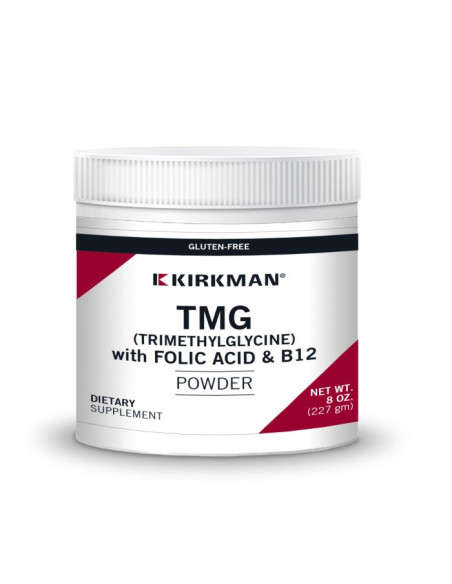 TMG (Trimethylglycine) w/Folic Acid & B-12 Powder - 227 g | Kirkman Labs