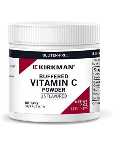 Buffered Unflavored Vitamin C Powder – 198 g | Kirkman Labs