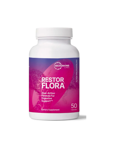 RestorFlora - 50 Capsules | Microbiome Labs