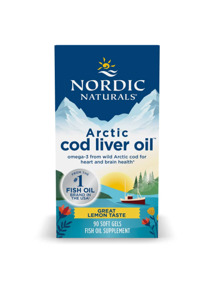 Arctic Cod Liver Oil Softgels, Lemon | Nordic Naturals