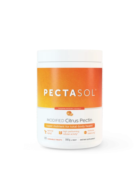 PectaSol-C (Modified Citrus Pectin) Tangerine Infusion – 120 Chewable Tablets – ecoNugenics