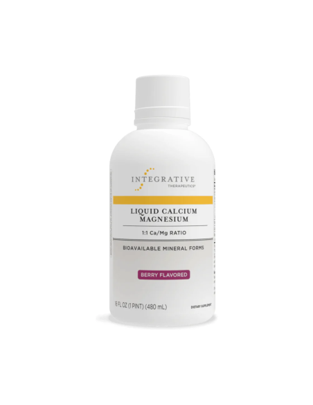 Liquid Calcium Magnesium 1:1 Ca/mg Ratio (Berry Flavour) - 480ml | Integrative Therapeutics