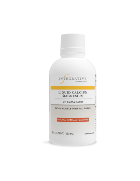 Liquid Calcium Magnesium 2:1 Ca/mg Ratio (Orange-Vanilla Flavour) - 480ml | Integrative Therapeutics