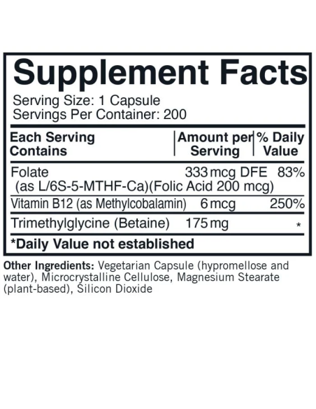 TMG 175mg w/5-MTHF & Methyl B12 | Kirkman Labs