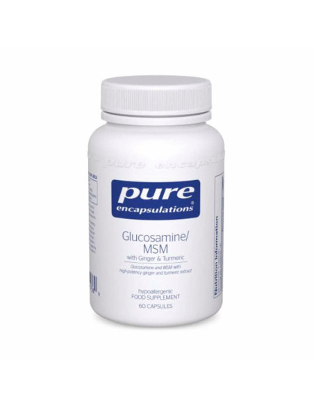 Glucosamine/MSM with Ginger and Turmeric - 60 Capsules | Pure Encapsulations