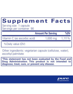 Ascorbic Acid - 90 Capsules | Pure Encapsulations 2