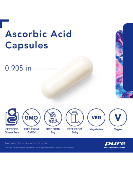 Ascorbic Acid - 90 Capsules | Pure Encapsulations