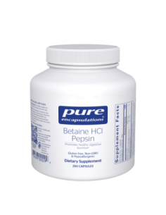 Betaine HCL Pepsin - 250 Capsules | Pure Encapsulations