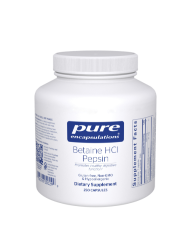 Betaine HCL Pepsin - 250 Capsules | Pure...