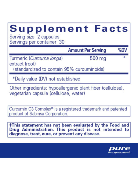 Curcumin - 60 Capsules | Pure Encapsulations