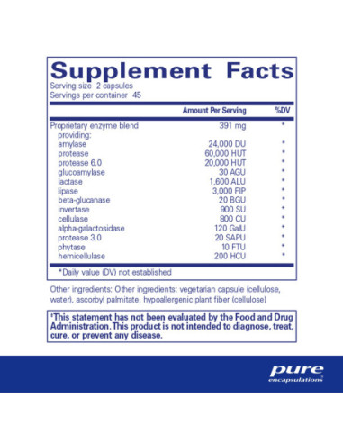 Digestive Enzymes Ultra - 90 Capsules | Pure...