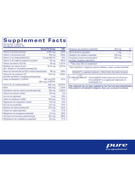 Nutrient 950 (E) - 180 Capsules | Pure Encapsulations