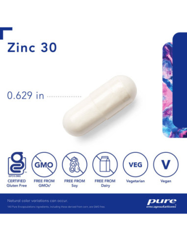 Zinc 30 - 60 Capsules | Pure Encapsulations