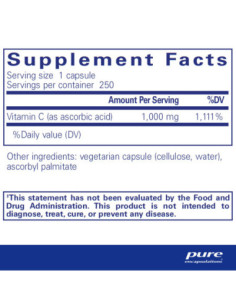 Ascorbic Acid - 250 Capsules | Pure Encapsulations 2
