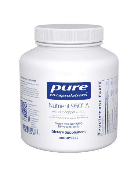 Nutrient 950E without Cu, Fe & Iodine - 180 Capsules | Pure Encapsulations
