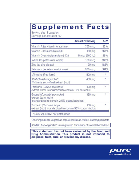 Thyroid Support Complex - 120 Capsules | Pure Encapsulations