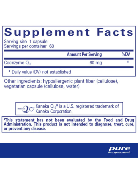 CoQ10 60 mg - 60 Capsules | Pure Encapsulations