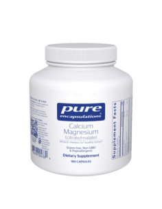 Calcium Magnesium (citrate/malate) - 180 Capsules | Pure...