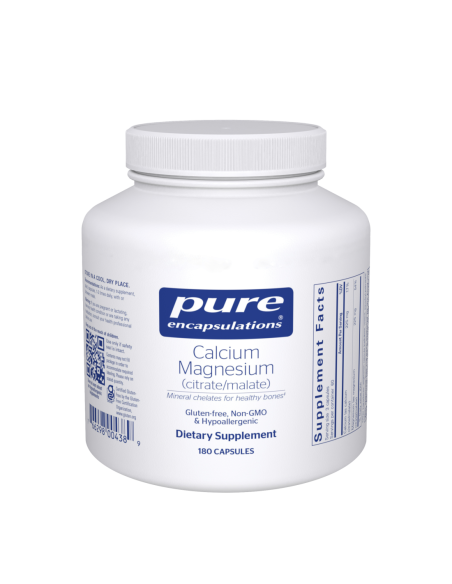 Calcium Magnesium (citrate/malate) - 180 Capsules | Pure Encapsulations