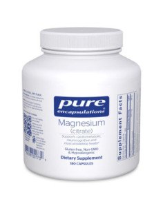 Magnesium Citrate - 180 Capsules | Pure Encapsulations