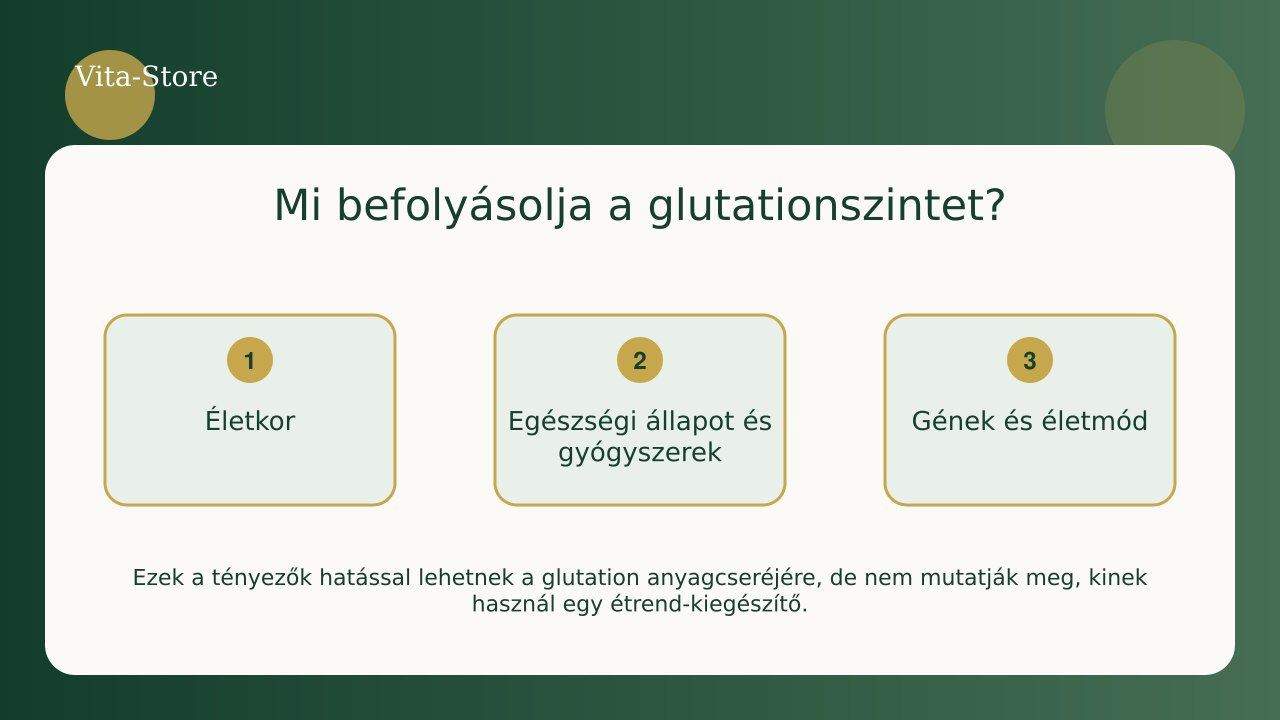 A glutationszintet befolyásoló tényezők